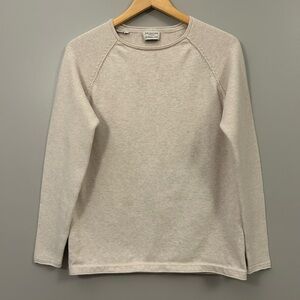 Selected Homme Men's Crewneck Sweater in Cream Organic Fibres Medium